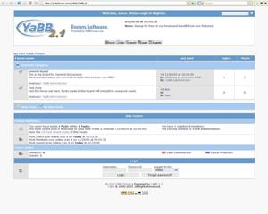Figure 4: Forum created using YaBB